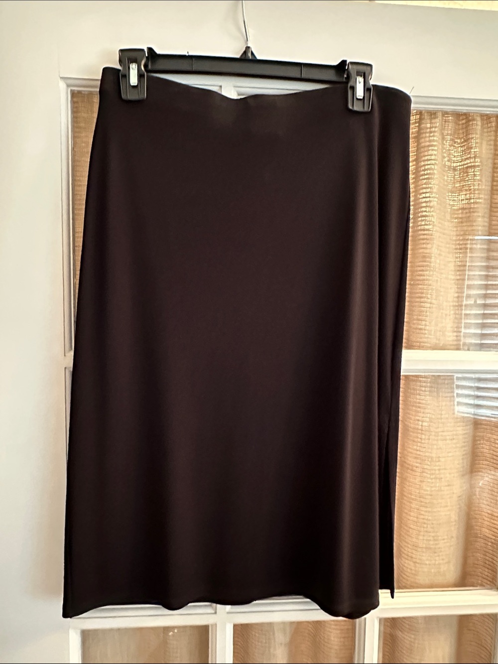 Max Studio Black Midi A-Line Skirt, Size Medium